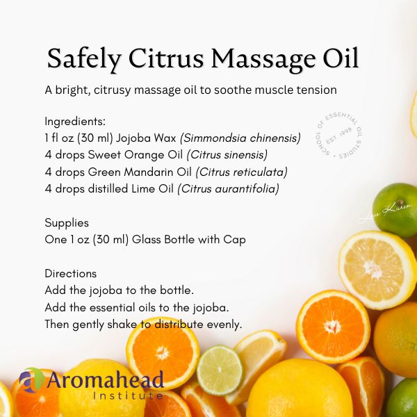 Citrus oil massage